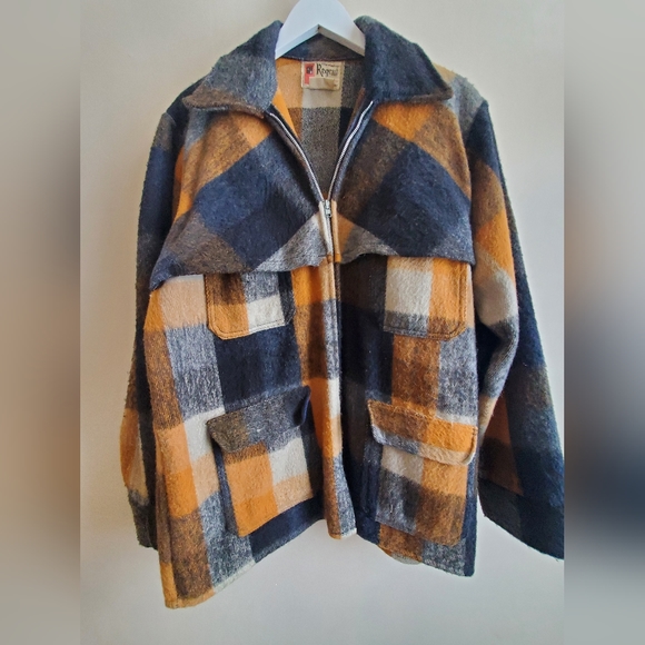 Vintage Shacket shirt like jacket rare and warm unisex Large - Picture 4 of 14